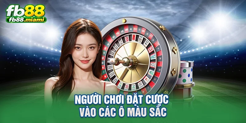Người chơi đặt cược vào các ô màu sắc